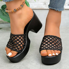 Open Toe Wedge Sandals OutfitFlow