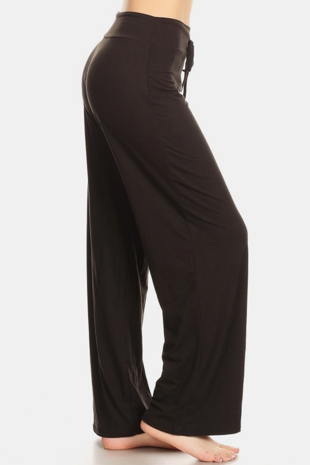 Outfit Flow - Leggings Depot High Waist Drawstring Wide Leg Pants