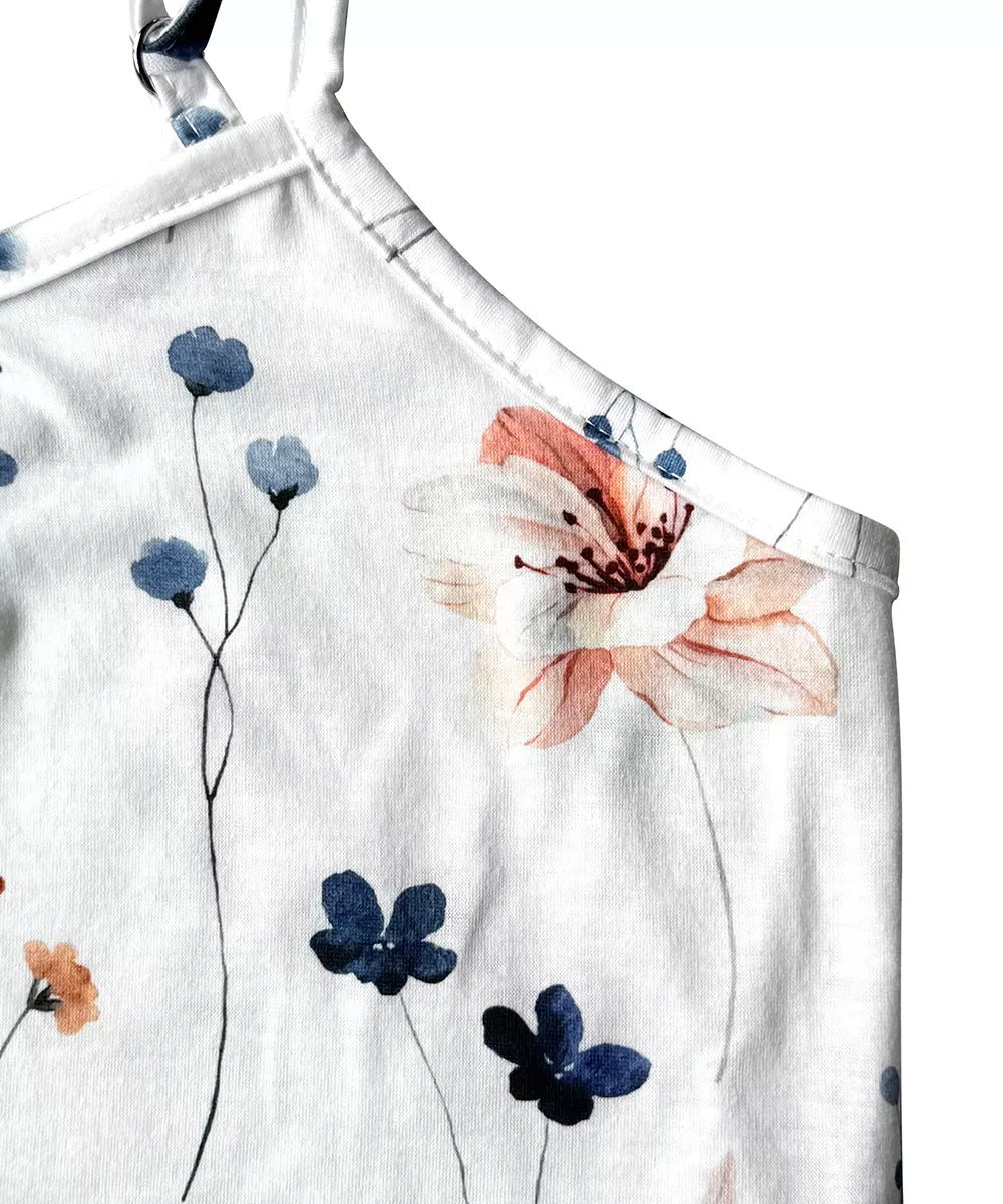 Floral Print Spaghetti Strap Casual Jumpsuit Trendsi