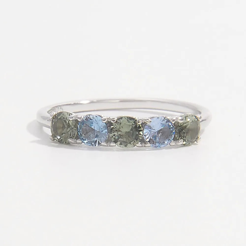 925 Sterling Silver Rhinestone Ring Silver OutfitFlow
