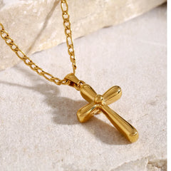 Stainless Steel Cross Necklace OutfitFlow