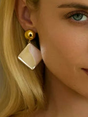 Square Shape Drop Earrings OutfitFlow