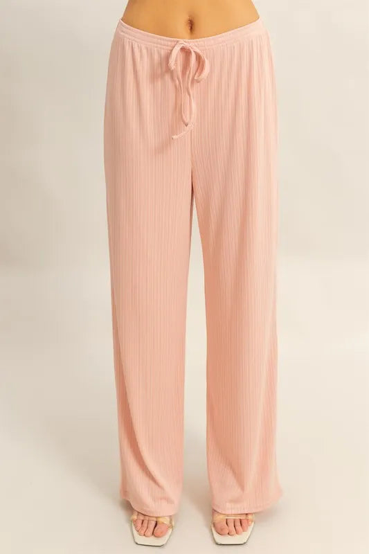 HYFVE Rib Knit Cami Top and Pants Set OutfitFlow