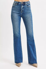 RISEN High Rise Flare Jeans OutfitFlow