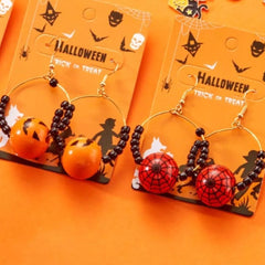 18K Gold-Plated Halloween Bead Earrings OutfitFlow