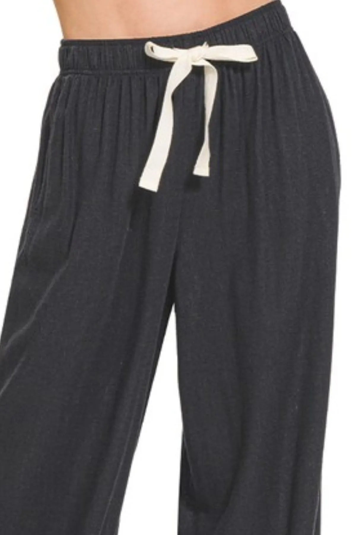 Zenana Linen Drawstring Pants OutfitFlow