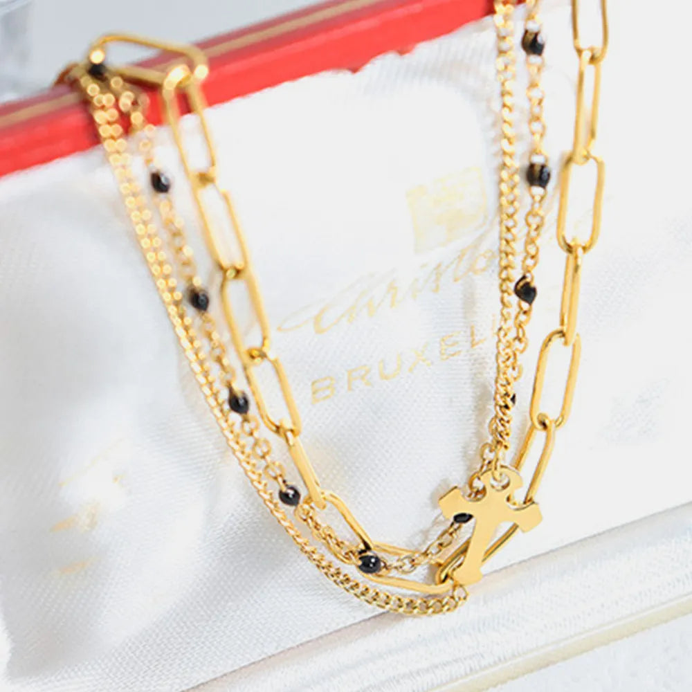 Titanium Steel Three-Layered Bracelet OutfitFlow