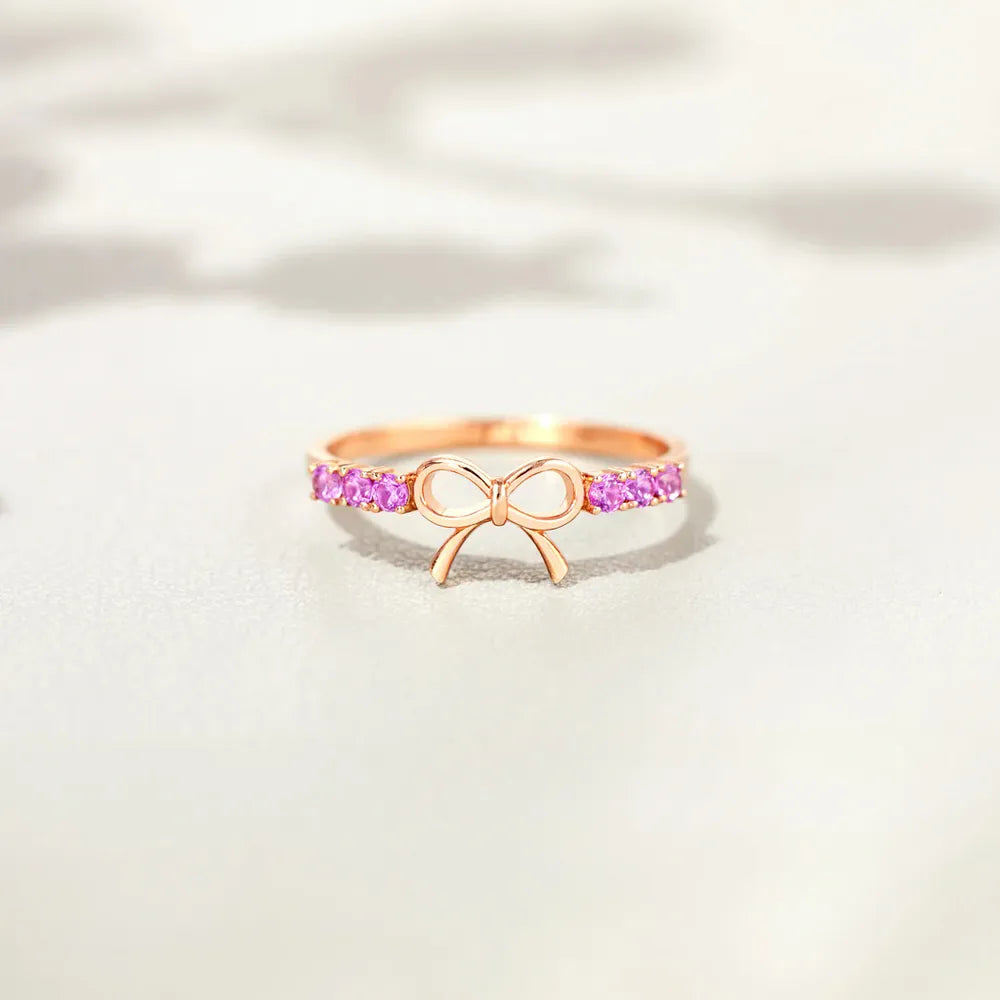 925 Sterling Silver Bow Ring OutfitFlow