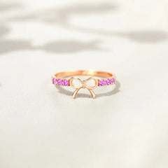 925 Sterling Silver Bow Ring OutfitFlow