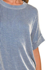 Zenana Corded Rib Short Sleeve T-Shirt OutfitFlow