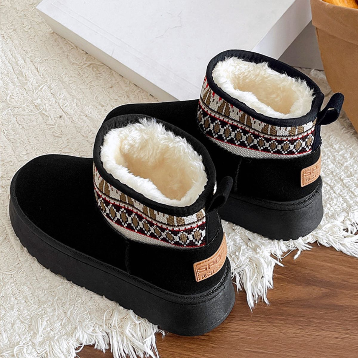 Thermal Suede Platform Boots