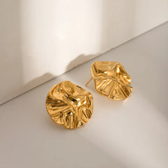 18K Gold-Plated Stud Earrings OutfitFlow