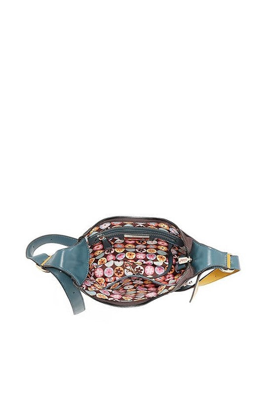 Nicole Lee USA Eco-Leather Saddle Bag OutfitFlow