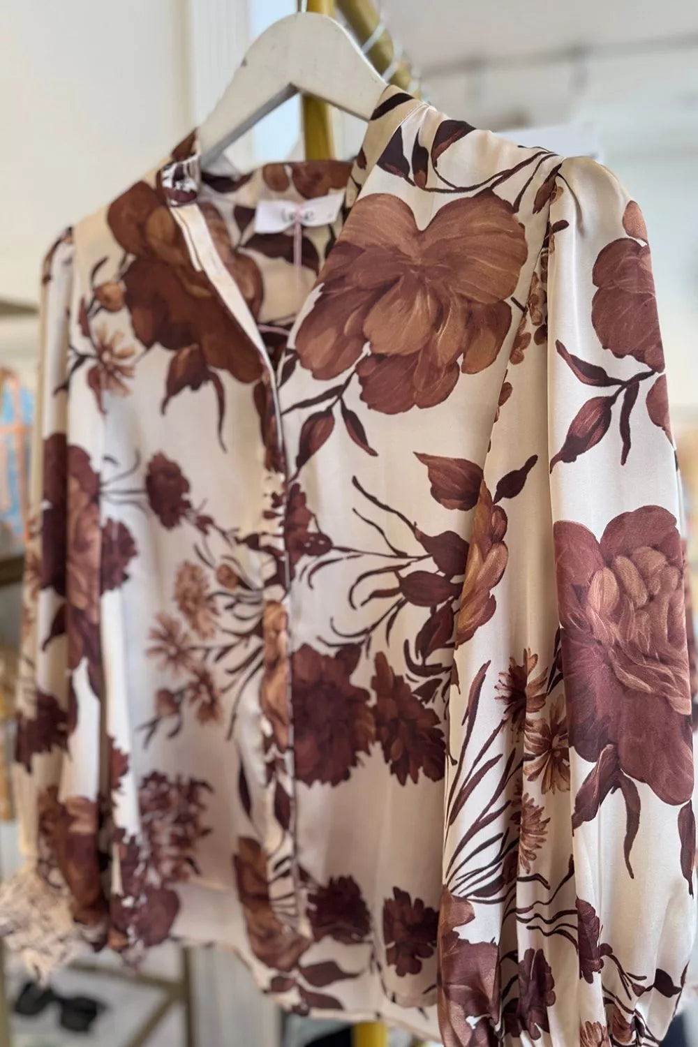 Floral Print Long Sleeve Shirt OutfitFlow