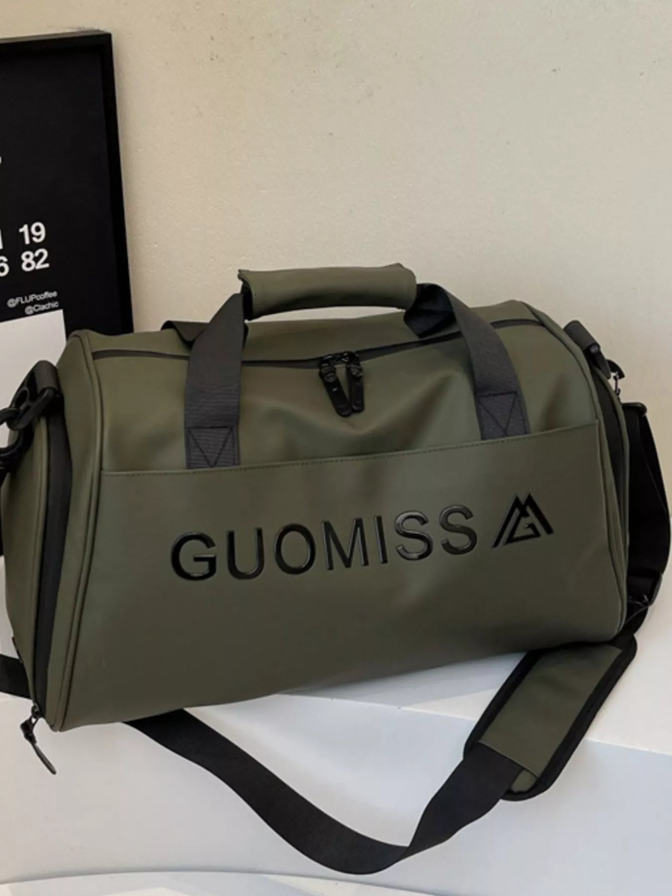 Canvas Travel Duffel Bag Green One Size OutfitFlow