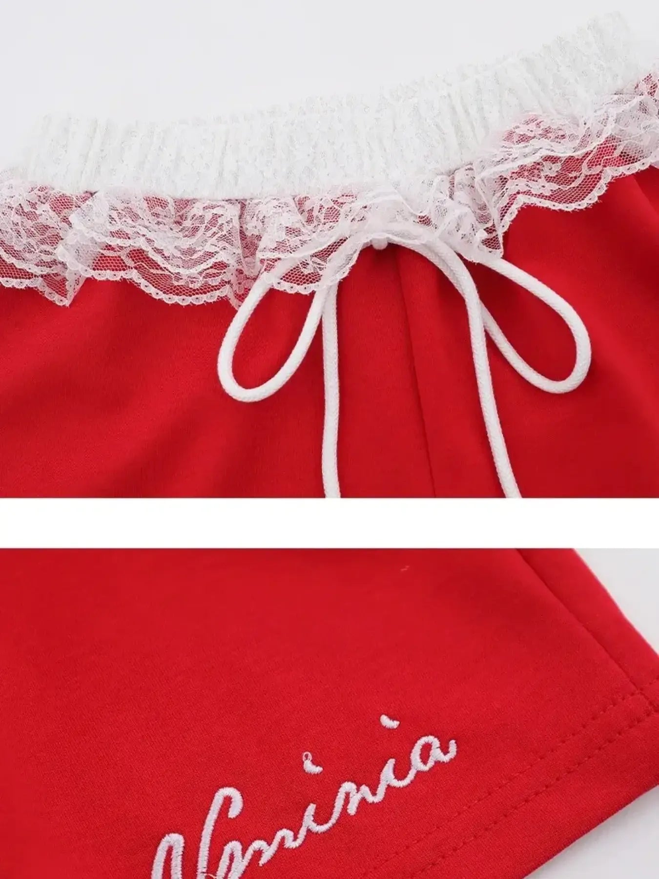 Lace Detail Shorts OutfitFlow