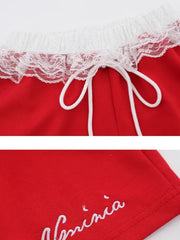 Lace Detail Shorts OutfitFlow