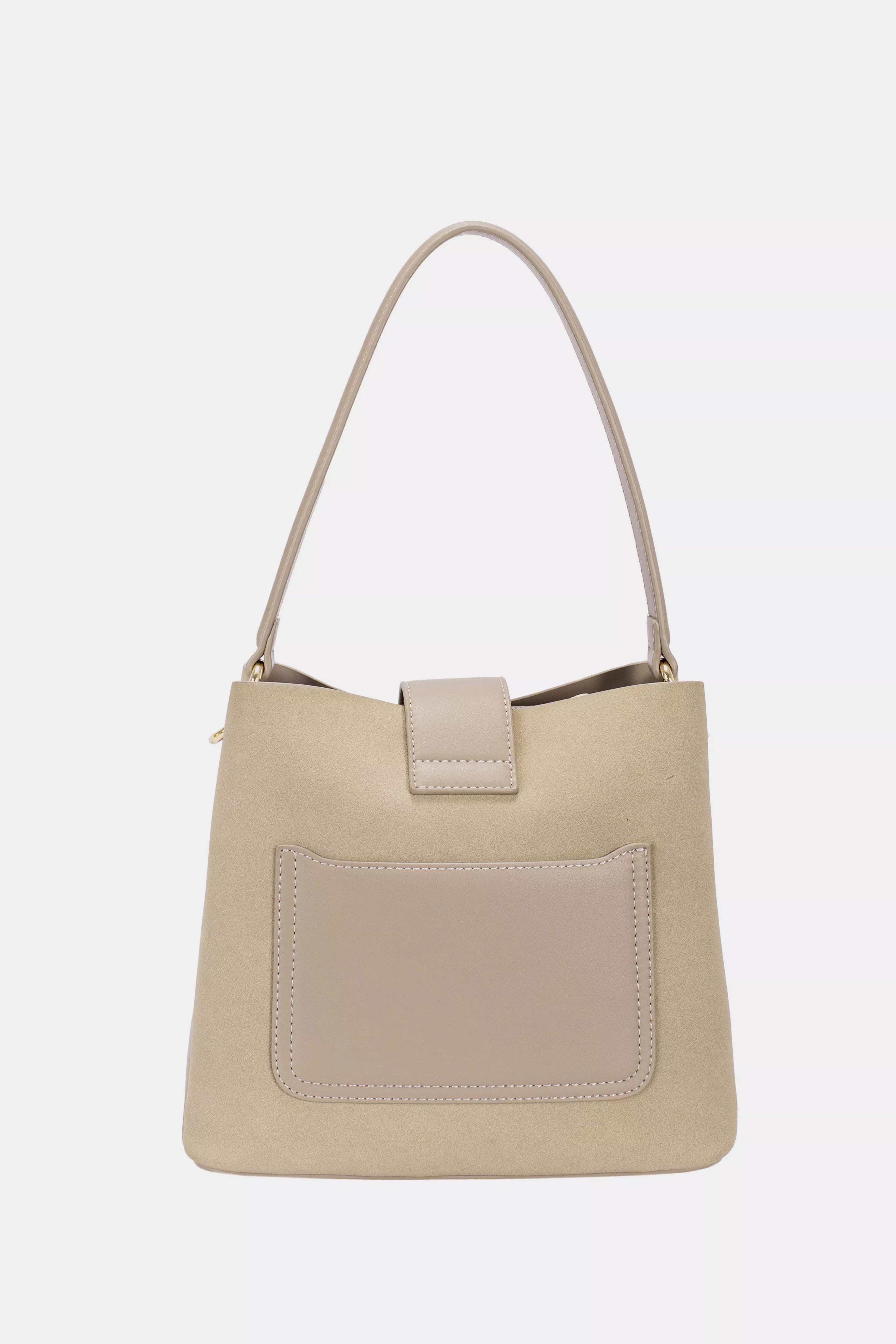 David Jones Leather Trim Shoulder Bag Trendsi
