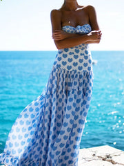 Printed One-Piece Swimwear and Skirt Set OutfitFlow