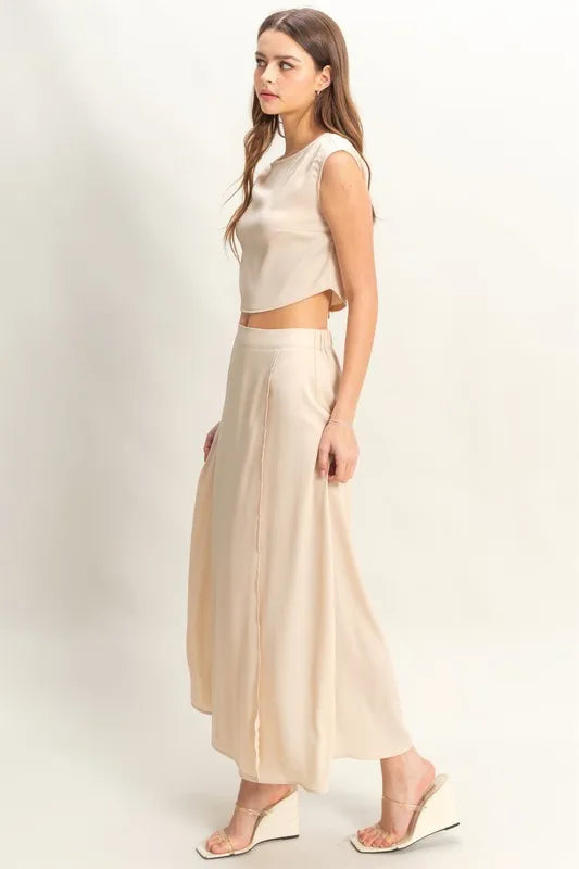 HYFVE Sleeveless Top and Maxi Skirt Set OutfitFlow
