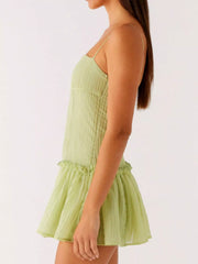 Ruffle Hem Cami Mini Dress OutfitFlow