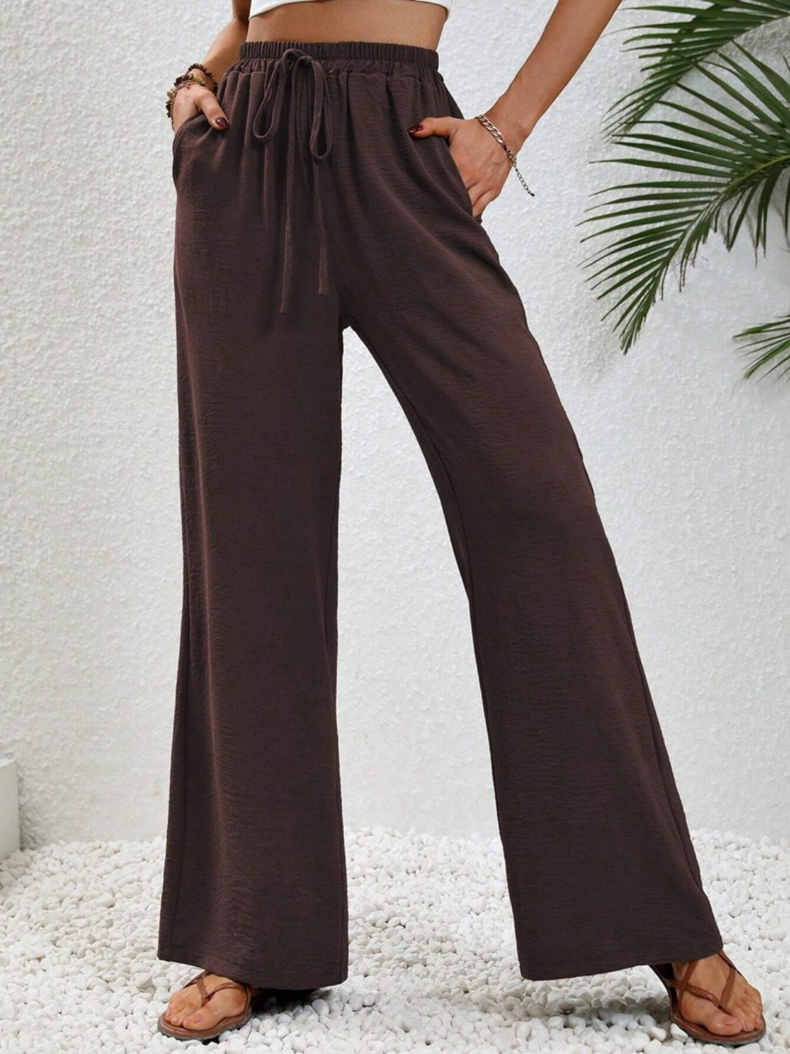 Outfit Flow - Wide Leg Drawstring Pants