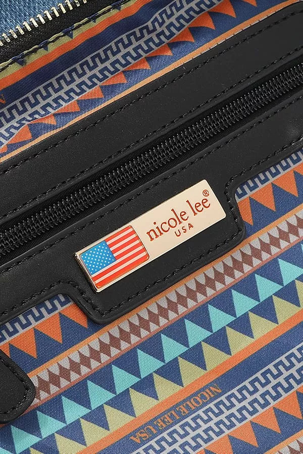 Nicole Lee USA Bosque de Amor Denim Tote Bag OutfitFlow
