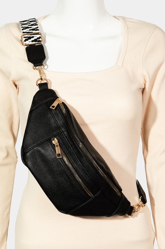 Outfit Flow - Fame PU Leather Crossbody Bag with Removable Strap