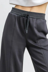 Umgee Drawstring Wide Leg Cropped Pants OutfitFlow