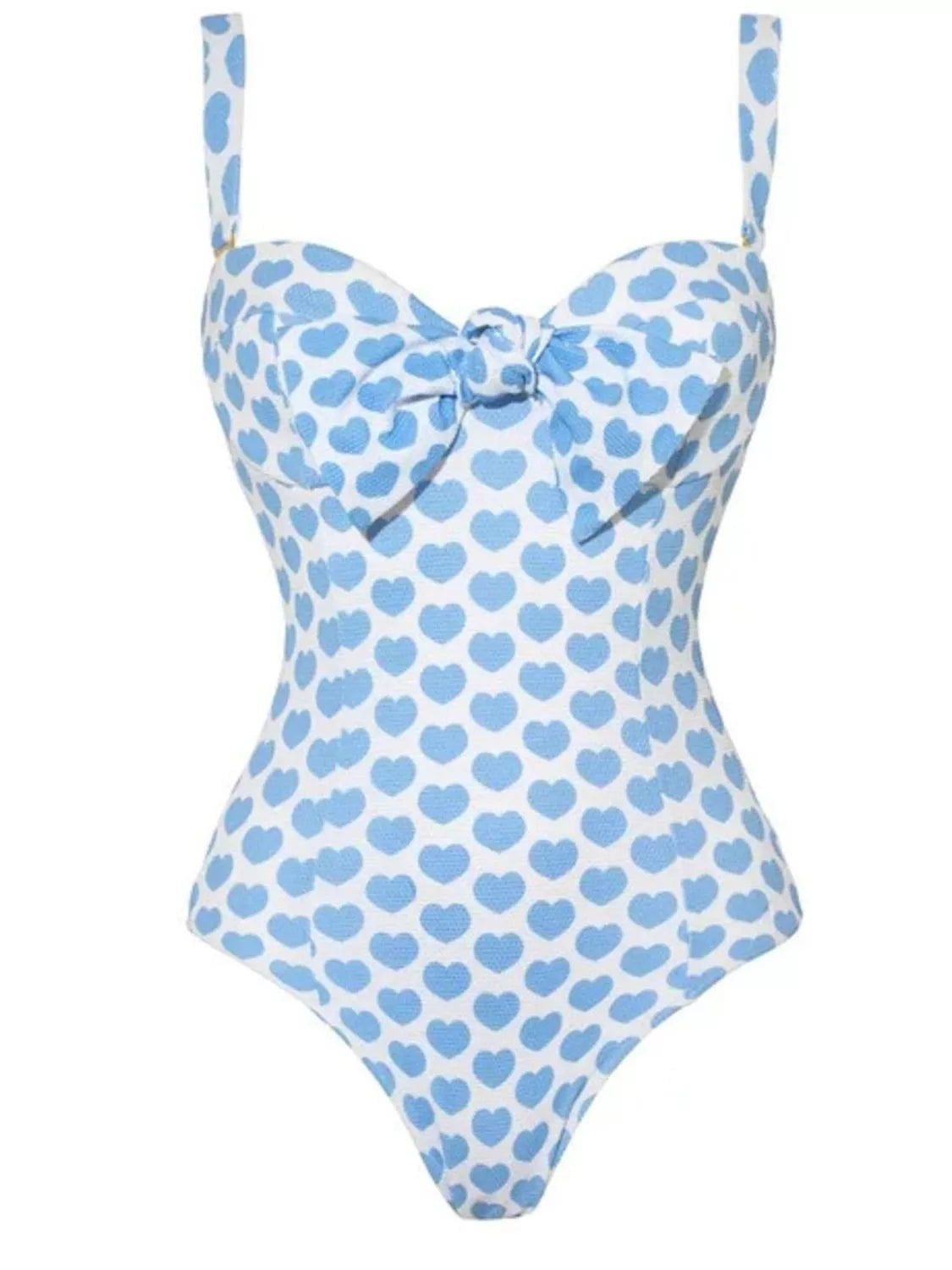 Printed One-Piece Swimwear and Skirt Set OutfitFlow