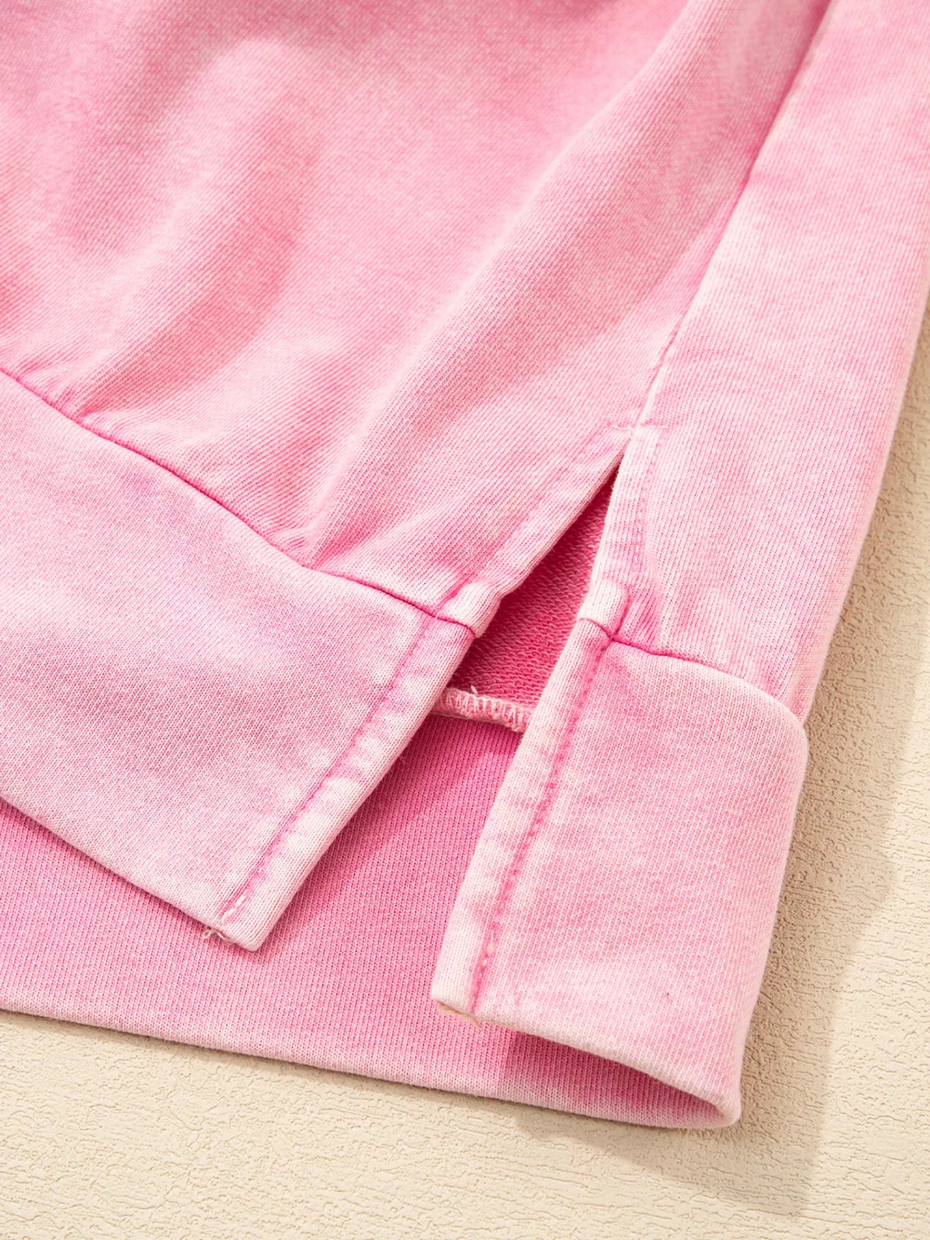 Mineral Wash Bow Patchwork Sweatshirt OutfitFlow