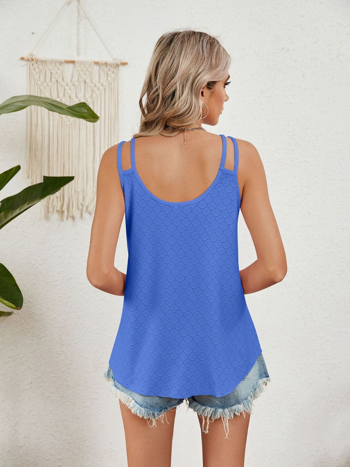 Florira Cutout Eyelet Tank OutfitFlow