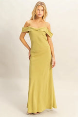 HYFVE Flattering Fit Cami Maxi Dress MATCHA OutfitFlow