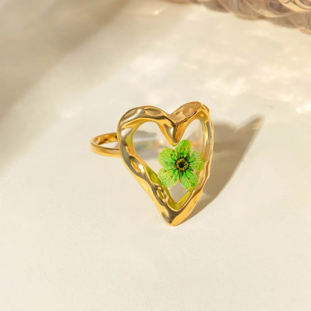 Stainless Steel Eternal Flower Ring OutfitFlow