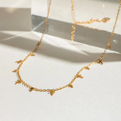18K Gold-Plated Cross Necklace OutfitFlow