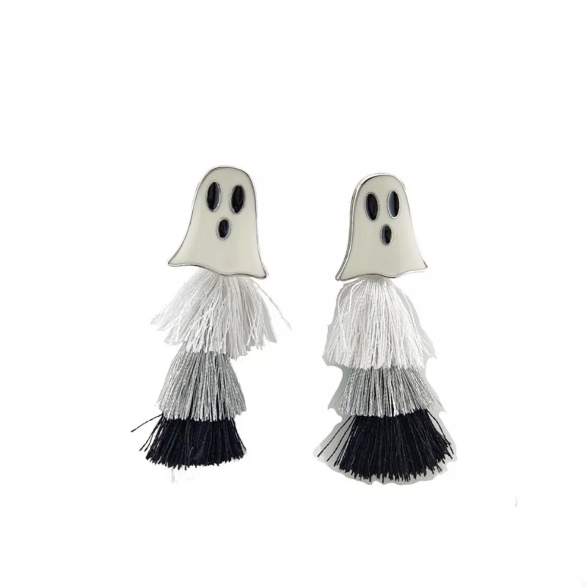 Halloween Ghost and Pumpkin Dangle Earrings OutfitFlow