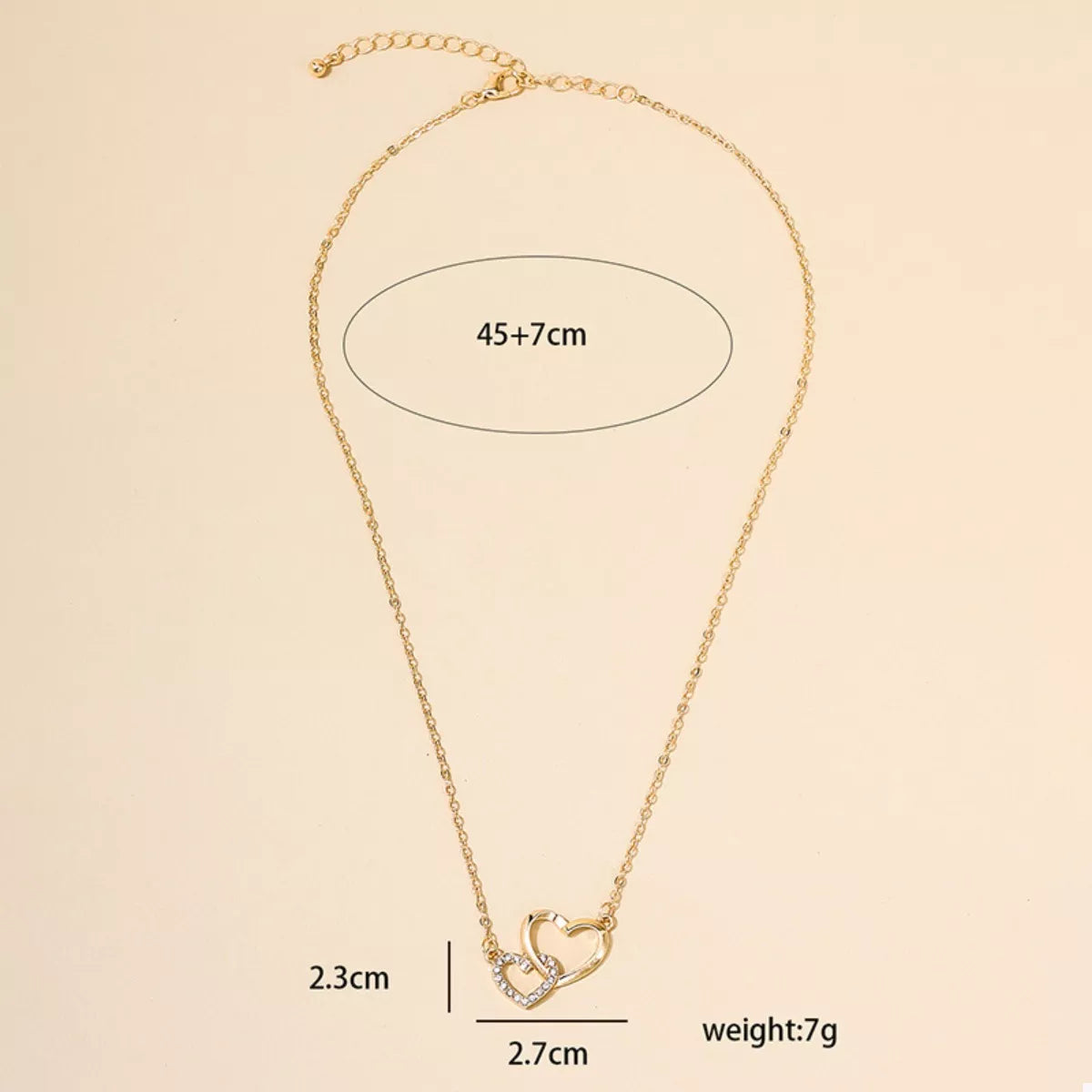 18K Gold-Plated Heart Pendant Necklace OutfitFlow