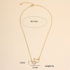 18K Gold-Plated Heart Pendant Necklace OutfitFlow
