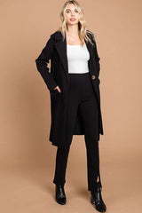 Outfit Flow - Culture Code Double Breast Lapel Collar Coat