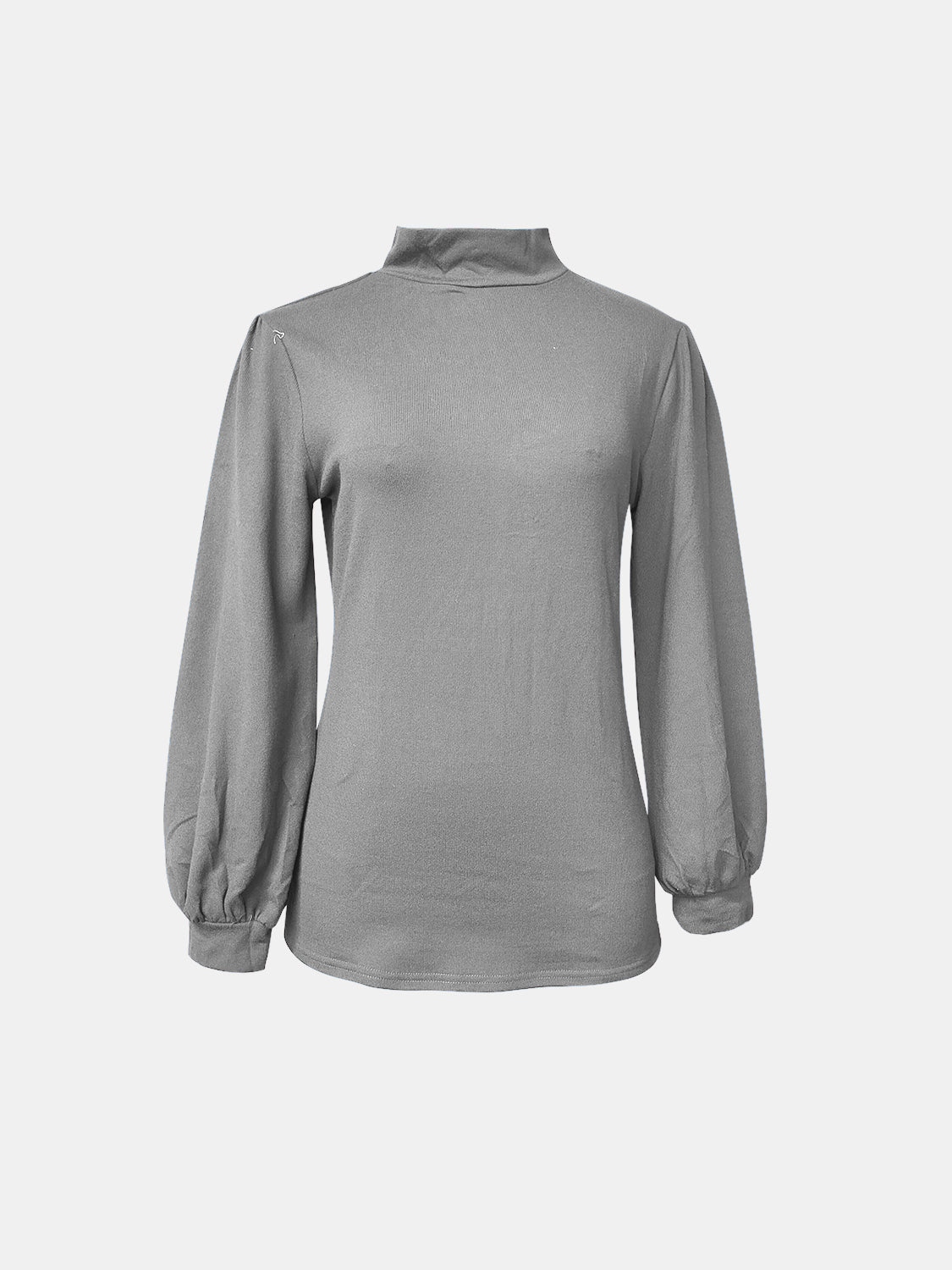 Outfit Flow - Full Size Mock Neck Long Sleeve T-Shirt