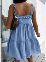 Ruffled Tiered Cami Mini Dress OutfitFlow
