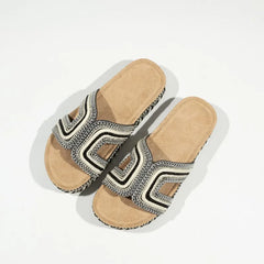 Open Toe Platform Sandals Black OutfitFlow