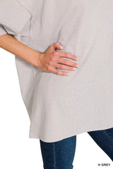 Zenana Cotton Short Sleeve Oversized Tunic Tee OutfitFlow