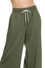 Zenana Scuba Drawstring Pants OutfitFlow