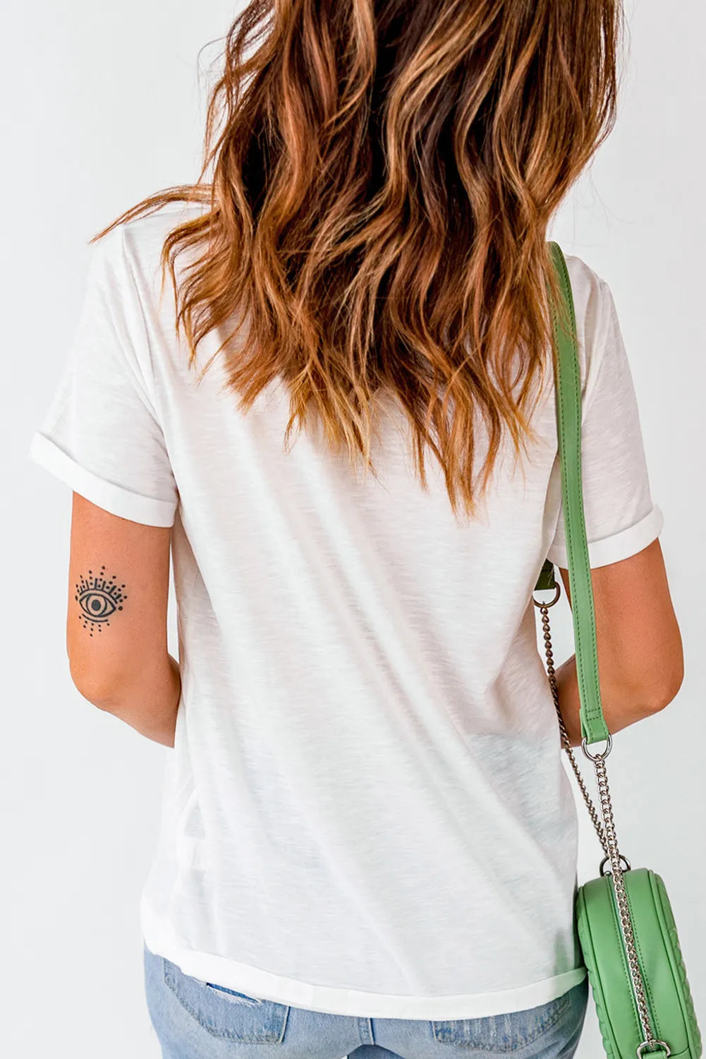 Pumpkin Round Neck Short Sleeve T-Shirt OutfitFlow