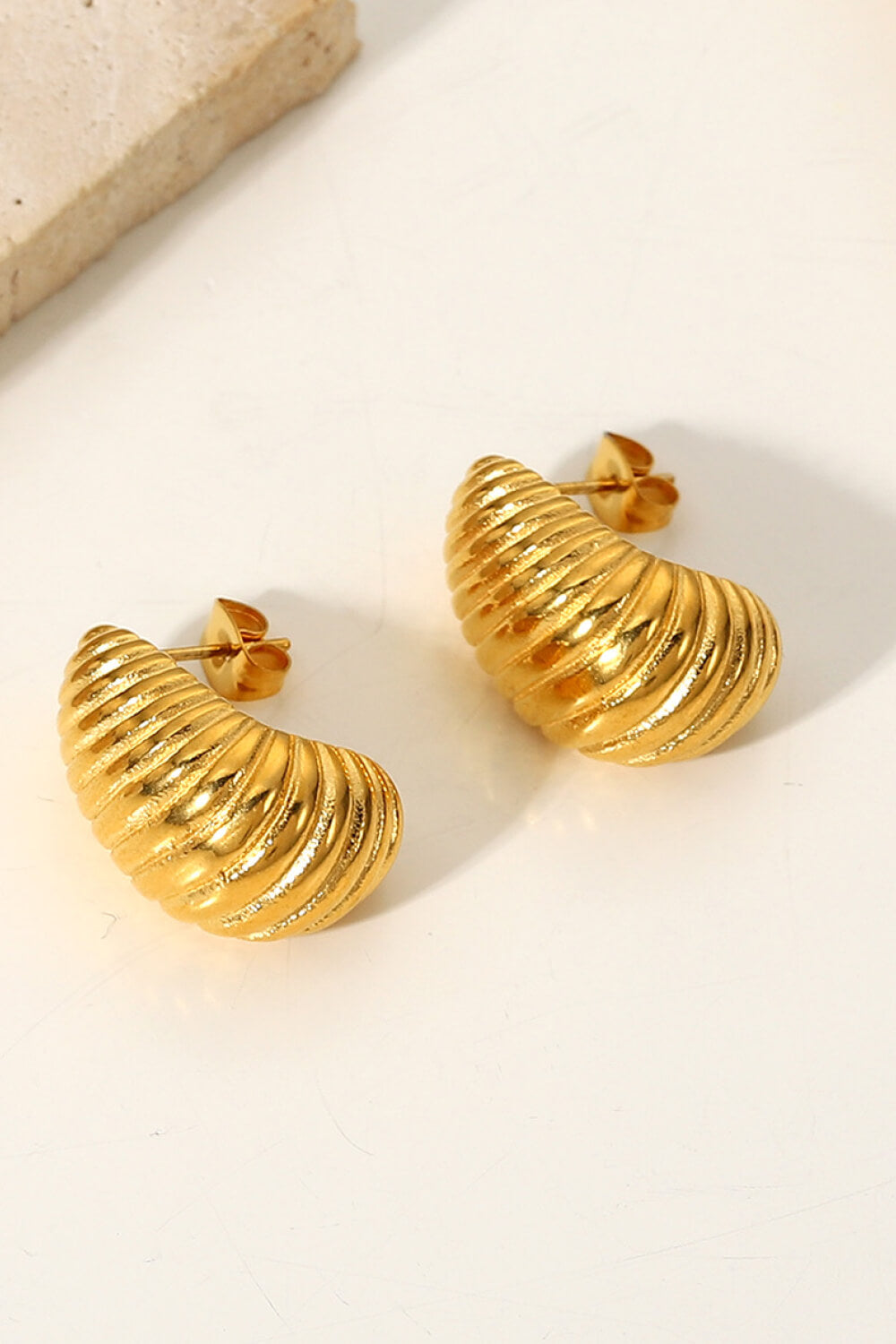 Shell Shore Spiral Stud Earrings OutfitFlow