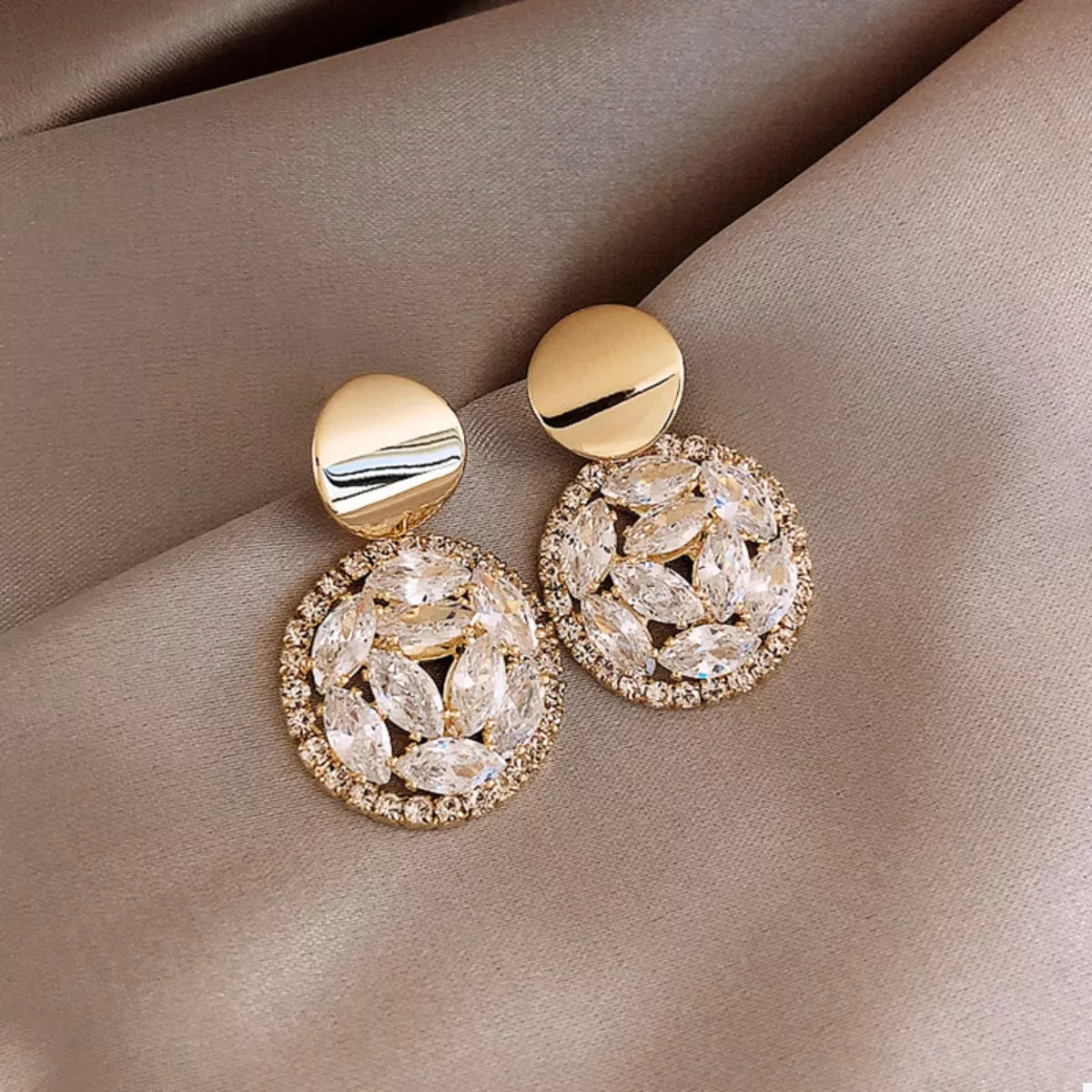 18K Gold-Plated Dangle Earrings Style C One Size OutfitFlow