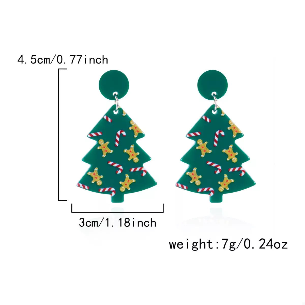 Christmas Tree Drop Earrings OutfitFlow