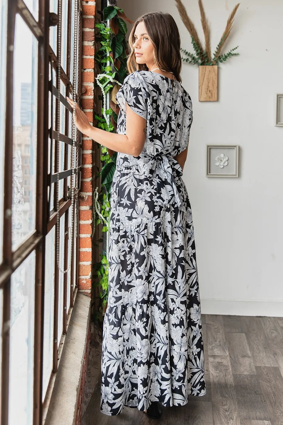 Mittoshop Tropical Print Top and Skirt Set OutfitFlow