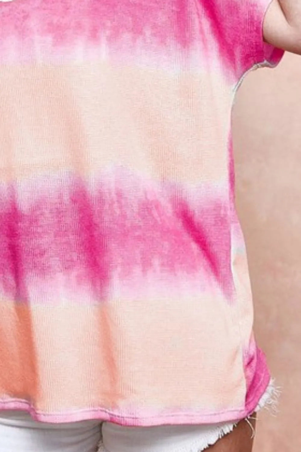 BiBi Tiedye Printed Hacci Knit Top OutfitFlow